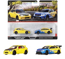 Set 2 machete Honda Civic Type R 1999 si Honda Civic Type R #95 - 1/64 Hot Wheels Premium