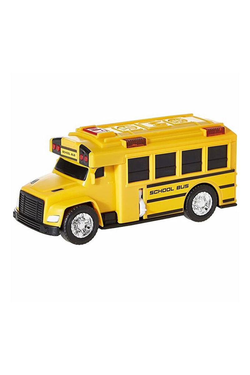 Masinuta Autobuz scolar Dickie Toys 15 cm cu lumini si sunete - Dickie Toys