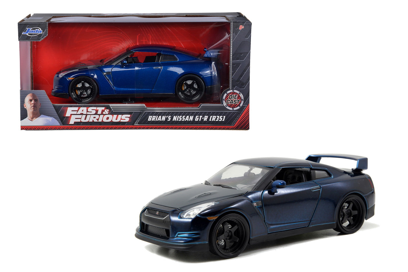 Nissan GT-R R35 bleumarin - 1/24 Jada