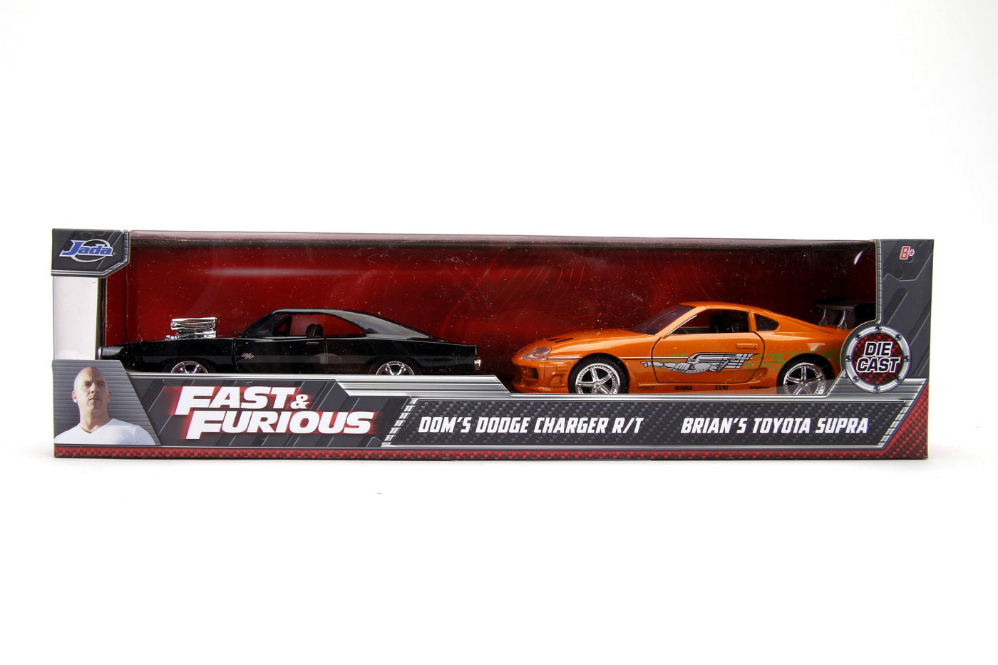 Set 2 masinute Fast&Furious Dodge Charger R/T si Toyota Supra - 1/32 Jada