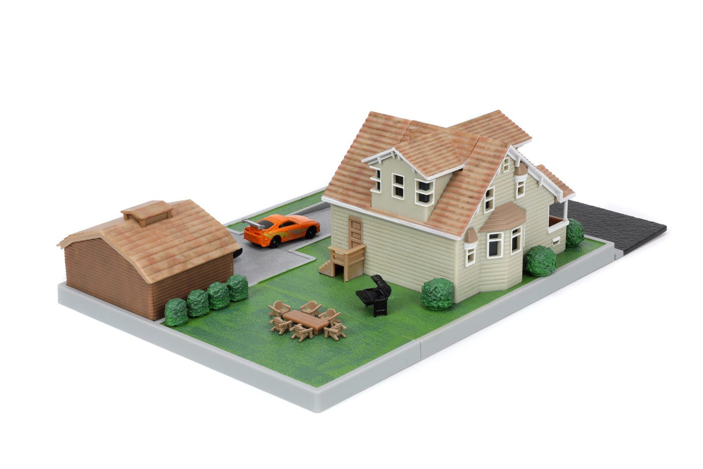 Diorama Casa Toretto cu 2 masinute 4cm - Jada