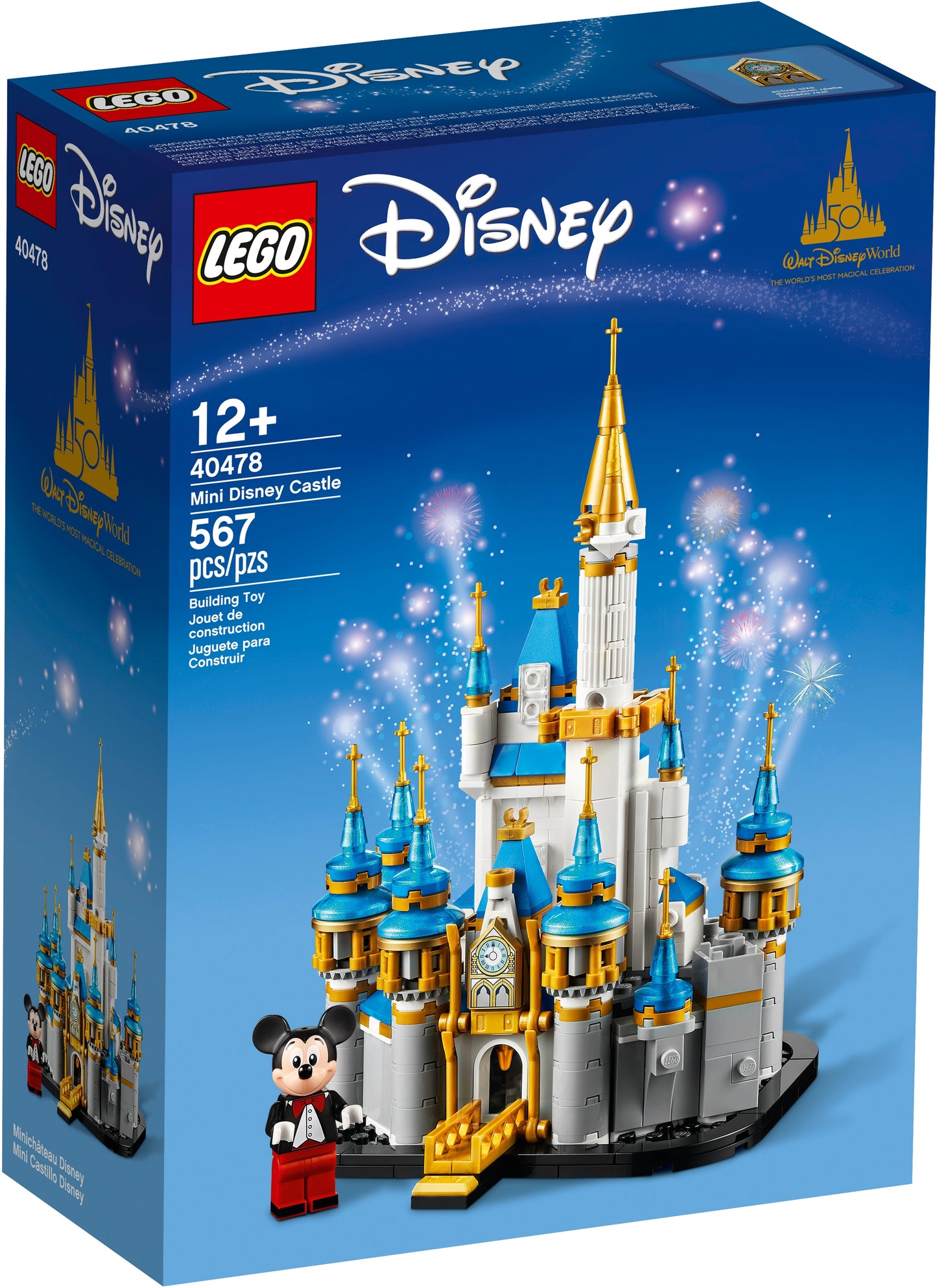 LEGO 40478 - Mini Castelul Disney (567 piese)