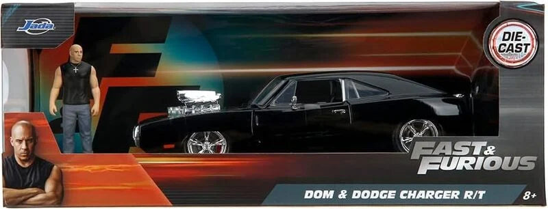 Dodge Charger R/T si figurina Dom - 1/24 Jada