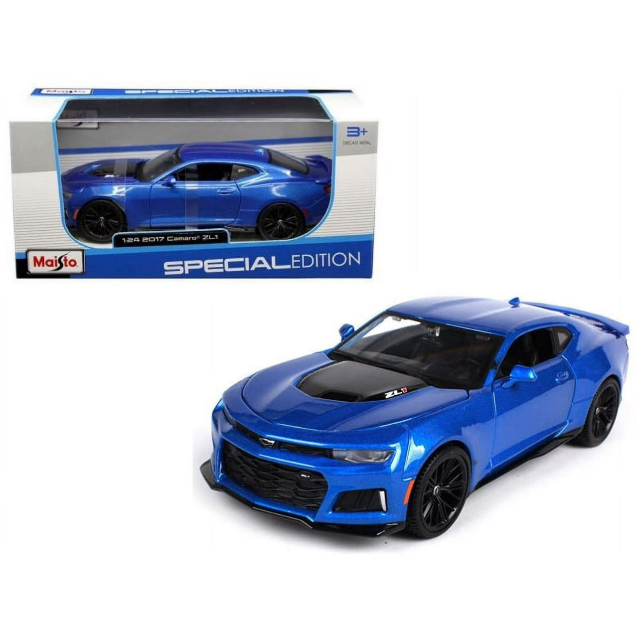 Chevrolet Camaro ZL1 2017 albastru - 1/24 Maisto