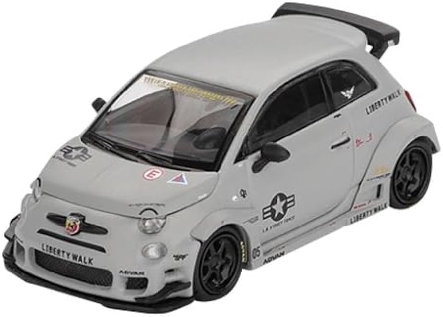 Abarth 595 LB-Works x Abas Works Fighters - 1/64 Mini GT