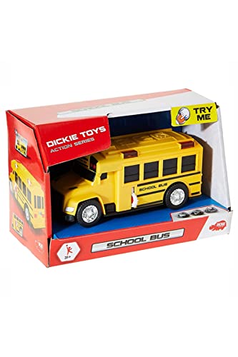 Masinuta Autobuz scolar Dickie Toys 15 cm cu lumini si sunete - Dickie Toys