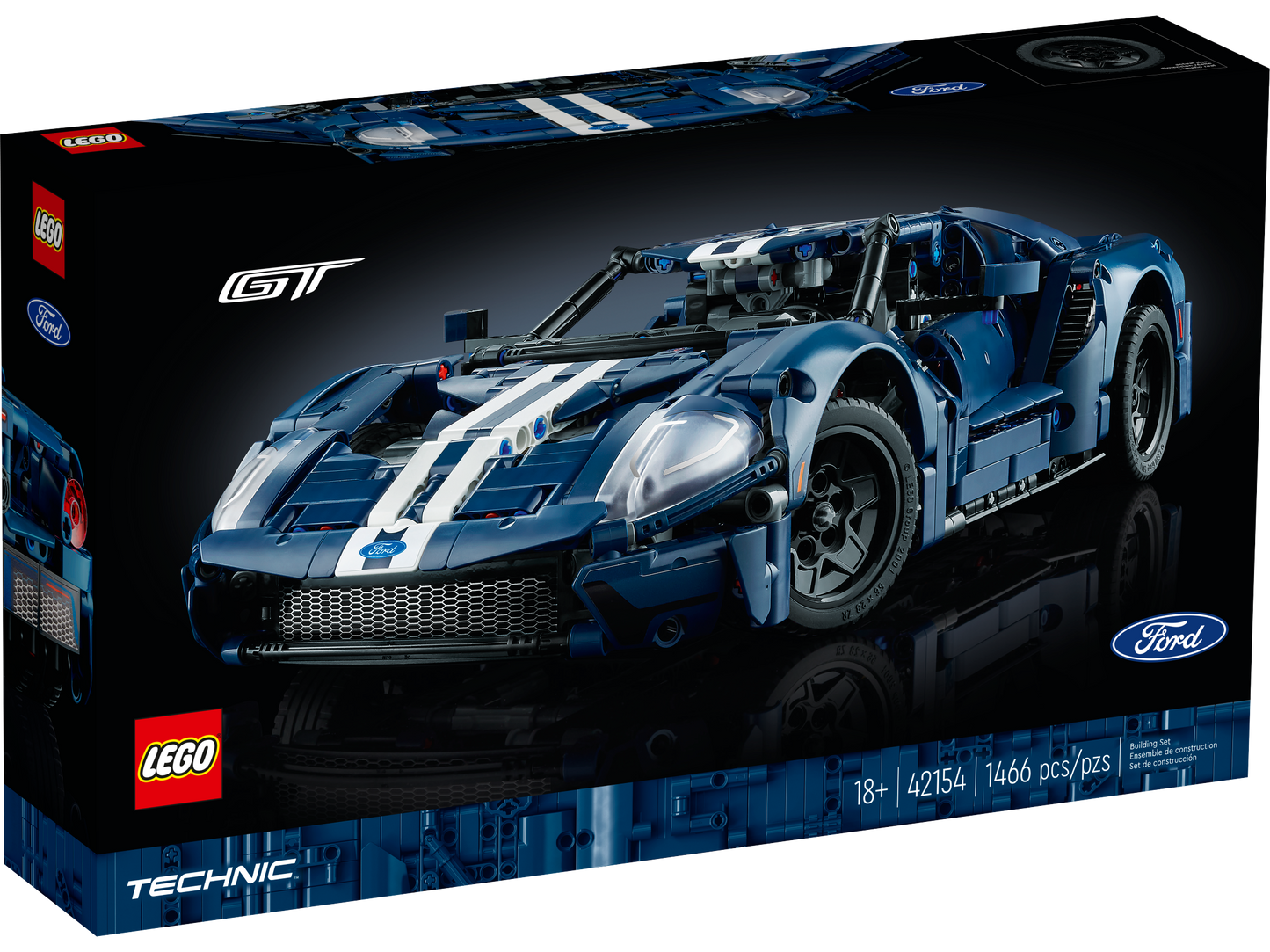 LEGO Technic 42154 - Ford GT 2022 (1466 piese)
