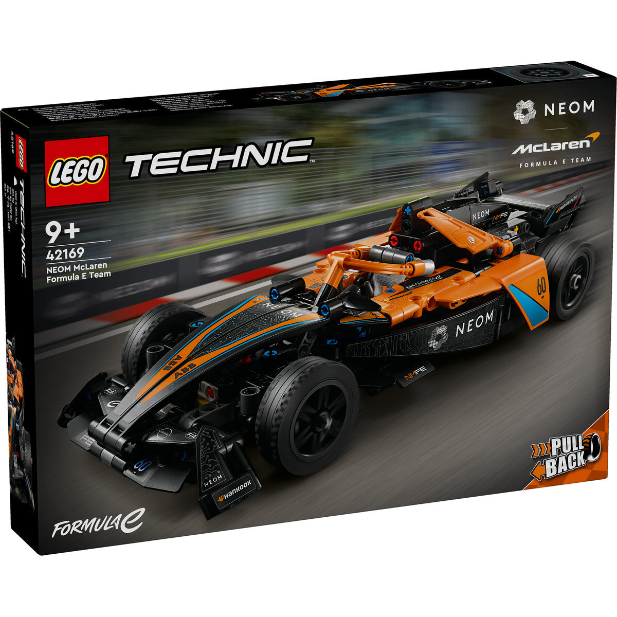 LEGO Technic 42169 - Neom Mclaren Formula E race car (452 piese)