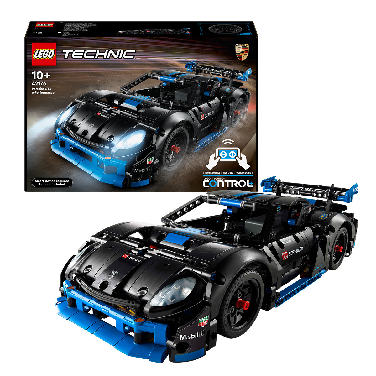 LEGO Technic 42176 - Masina de curse Porsche GT4 e-Performance (838 piese)