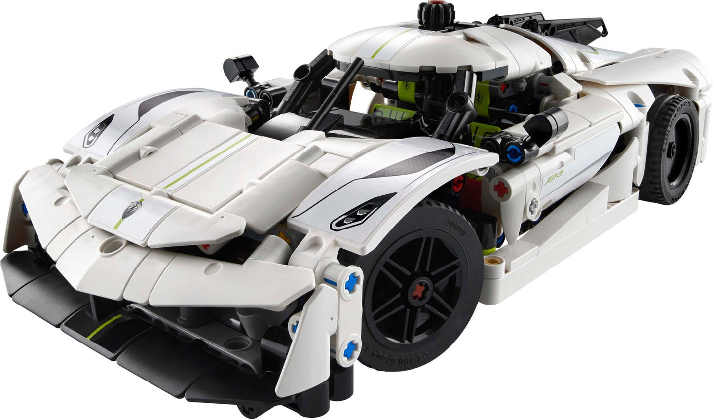 LEGO Technic 42184- Hipermasina Koenigsegg Jesko Absolut alba (801 piese)
