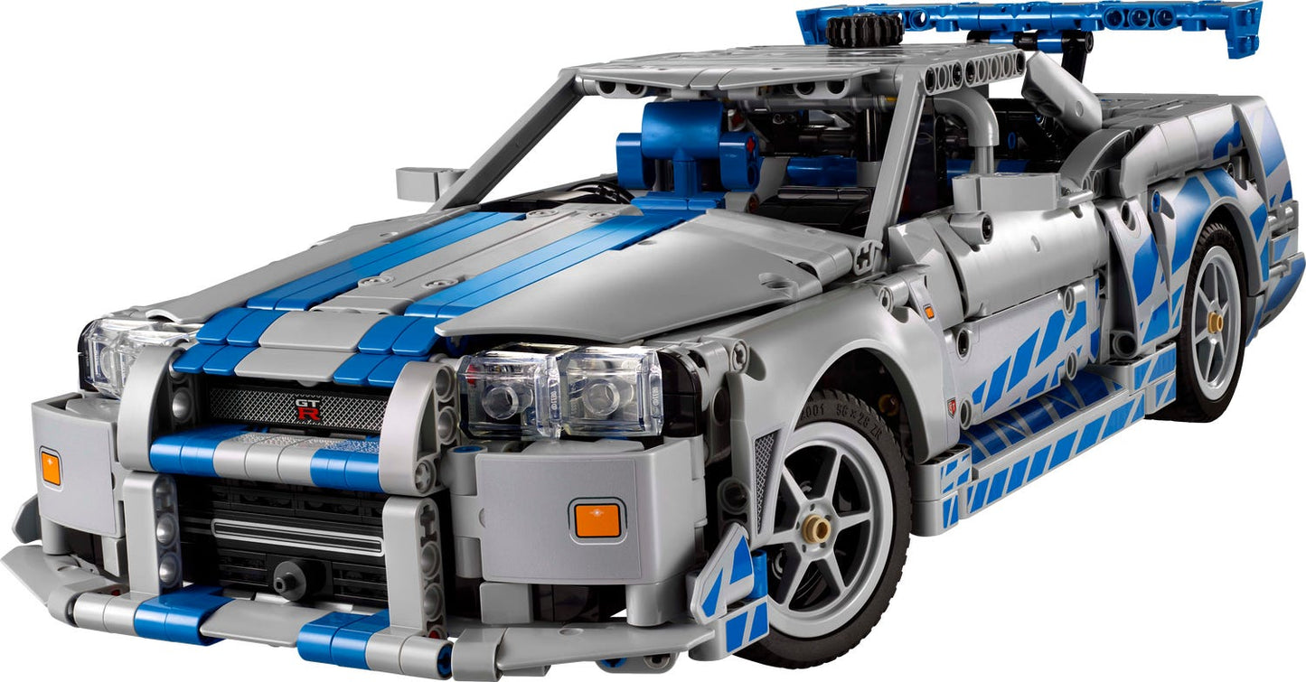 LEGO Technic 42210 - Masina Nissan Skyline GT-R (R34) din Mai furios, mai iute (1410 piese)