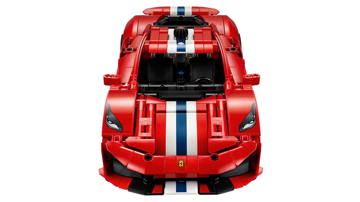 LEGO Technic 42235 - Masina Ferrari 488 PISTA (882 piese)