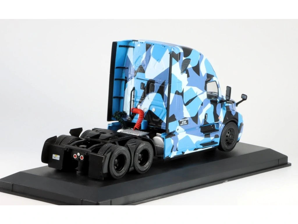 Camion cap tractor Freightliner Cascadia Truck 2018 blue/camouflage - 1/43 Hachette