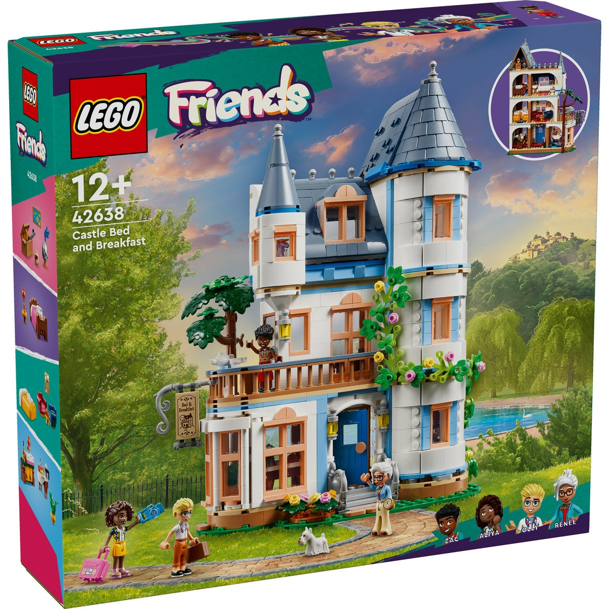 LEGO Friends 42638 - Castelul-pensiune (1311 piese)