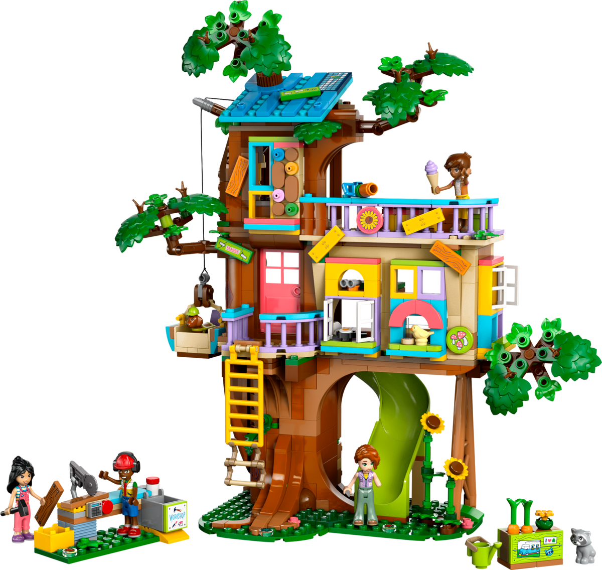 LEGO Friends 42652 - Momente cu prietenii la casa din copac (701 piese)