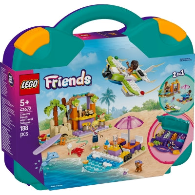 LEGO Friends 42672 - Valiza creativa de plaja si calatorie (188 piese)