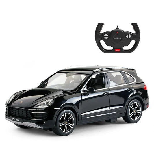 Porsche Cayenne Turbo negru cu telecomanda - 1/14 Rastar