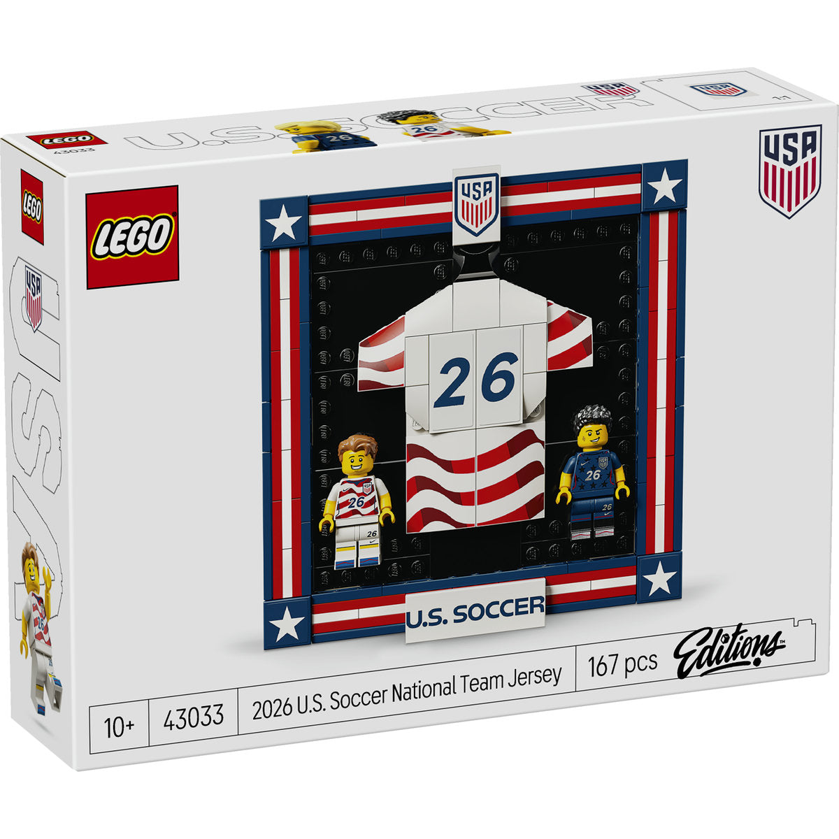 LEGO 43033 - Tricoul echipei nationale de fotbal a SUA 2026 (167 piese)