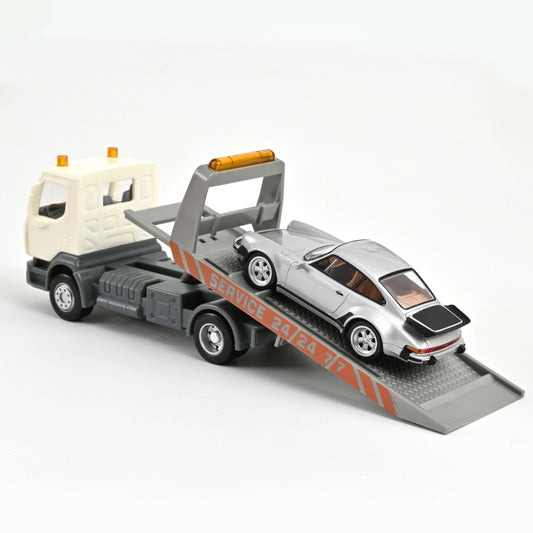 Camion Renault Platforma si Porsche 911 Turbo - 1/43 Norev
