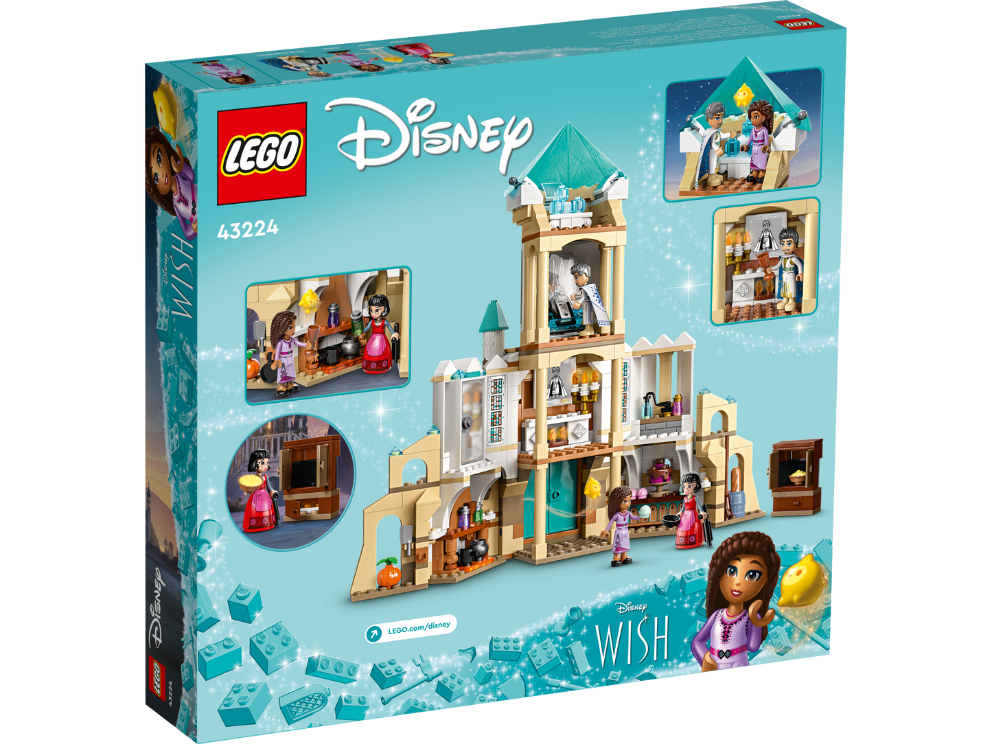 LEGO Disney 43224 - Castelul regelui Magnifico (613 piese)