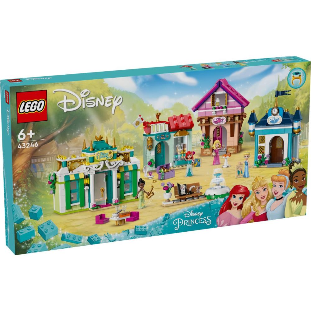 LEGO Disney Princess 43246 - Aventura la piata a printesei Disney (817 piese)