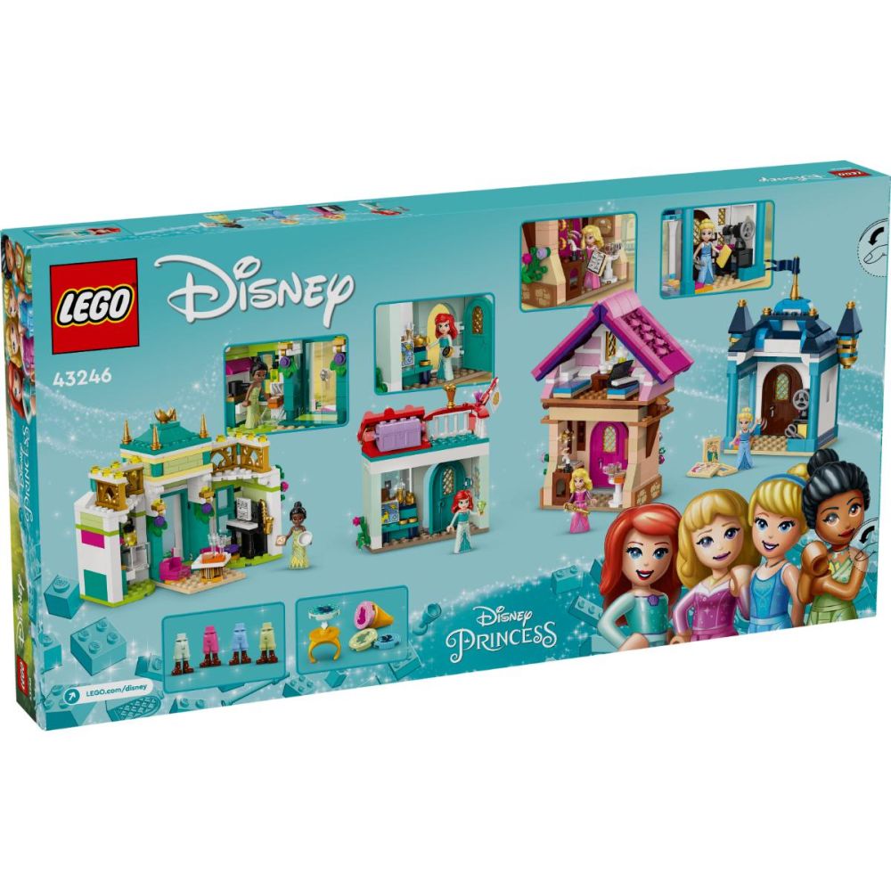 LEGO Disney Princess 43246 - Aventura la piata a printesei Disney (817 piese)