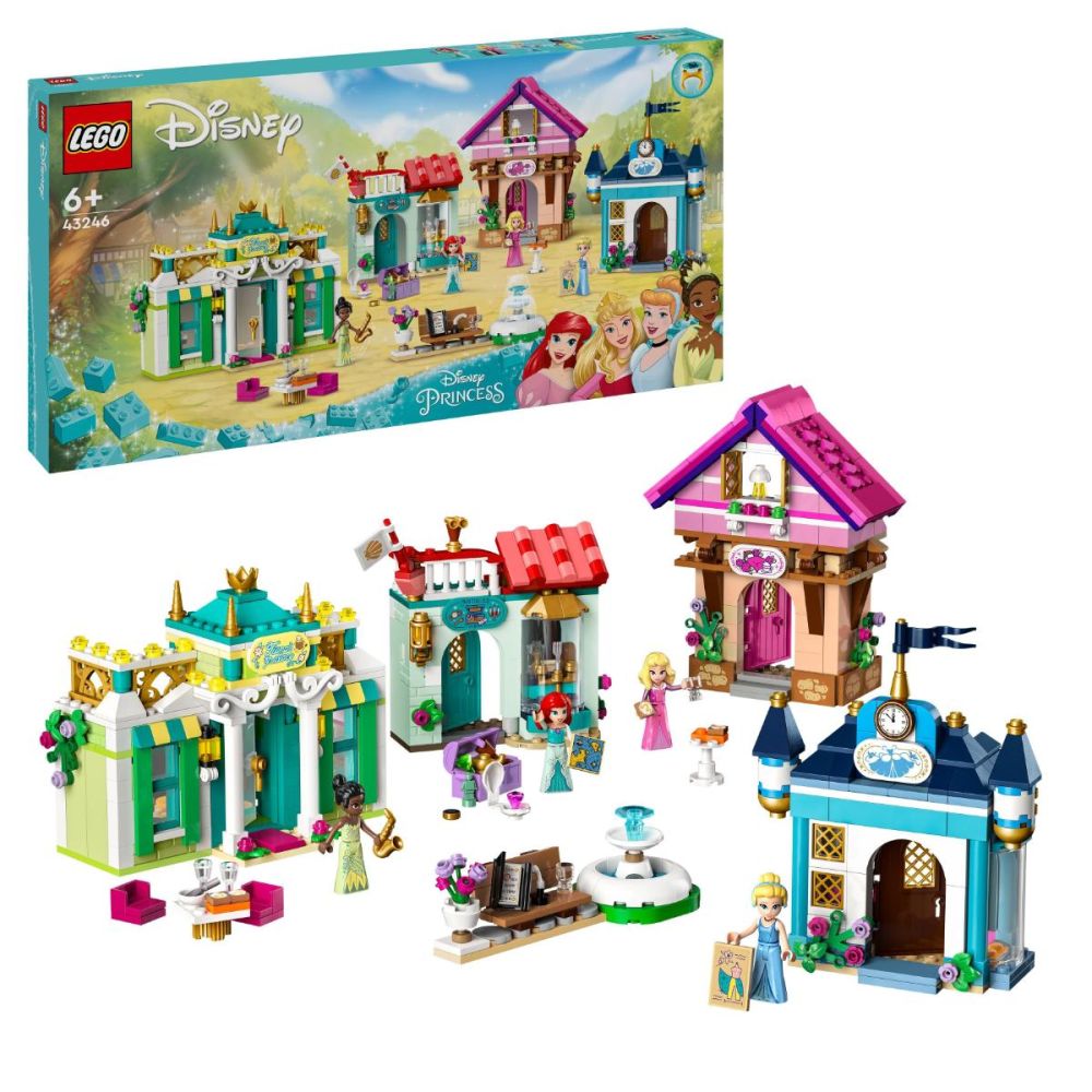 LEGO Disney Princess 43246 - Aventura la piata a printesei Disney (817 piese)