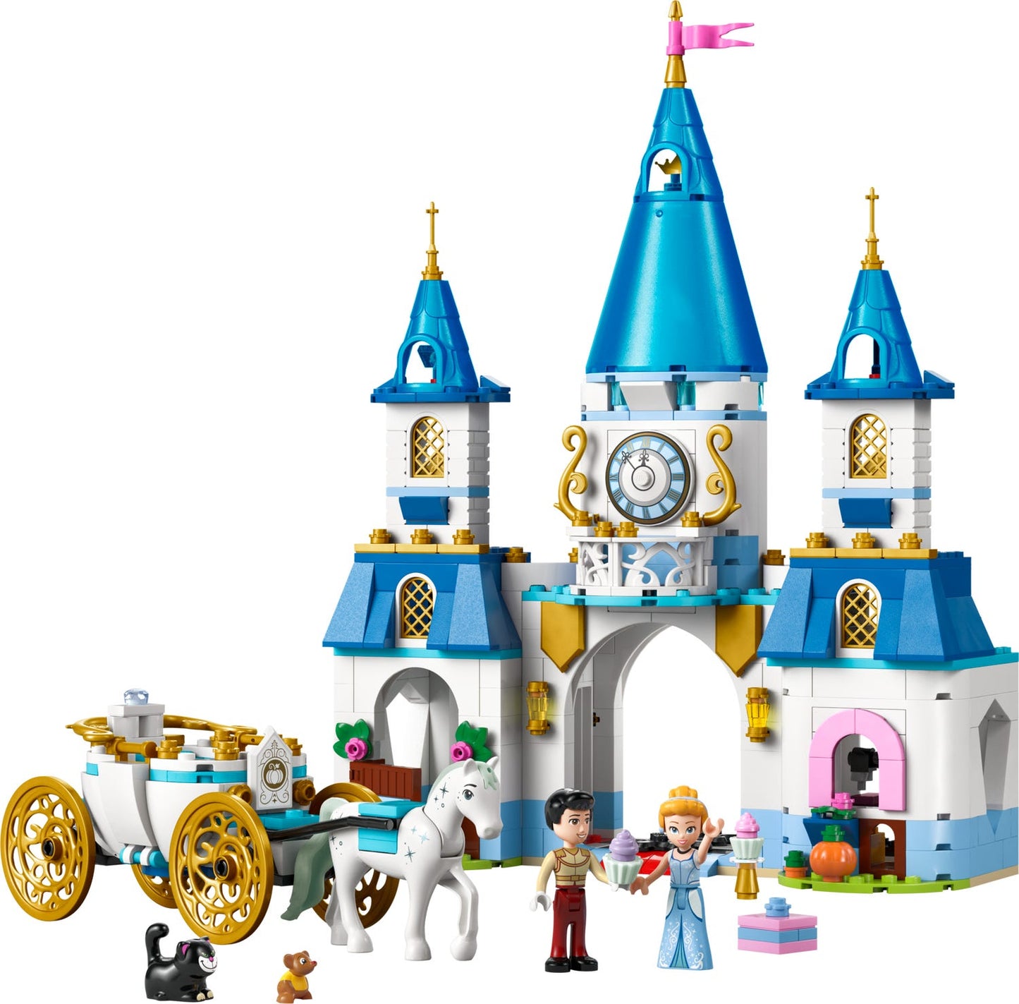 LEGO Disney Princess 43275 - Castelul si caleasca Cenusaresei (596 piese)