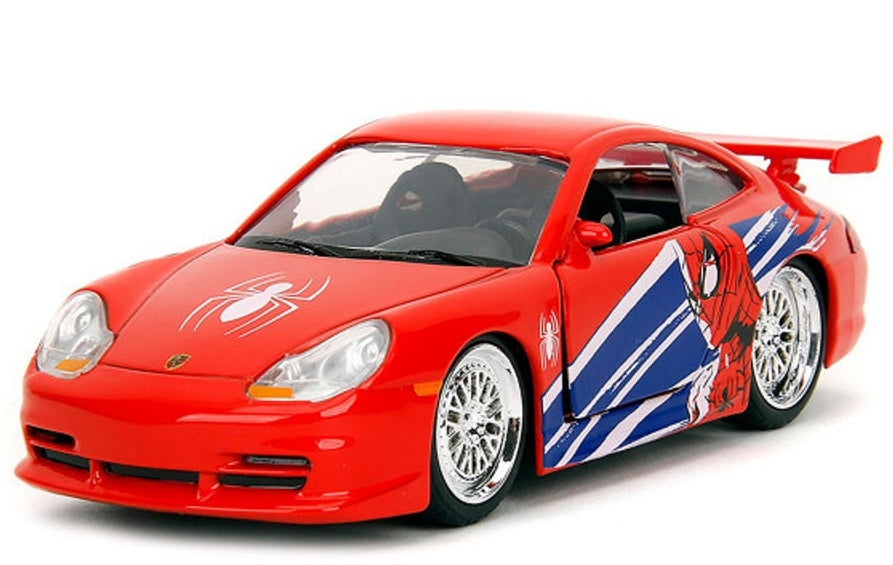 Porsche 911 GT3 RS 996 Spiderman - 1/32 Jada