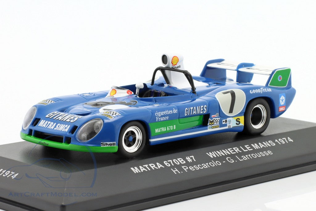 Matra MS670B 1974 24h Le Mans #7 cu vitrina - 1/43 Altaya