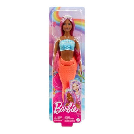 Papusa Barbie - Sirena cu par roz
