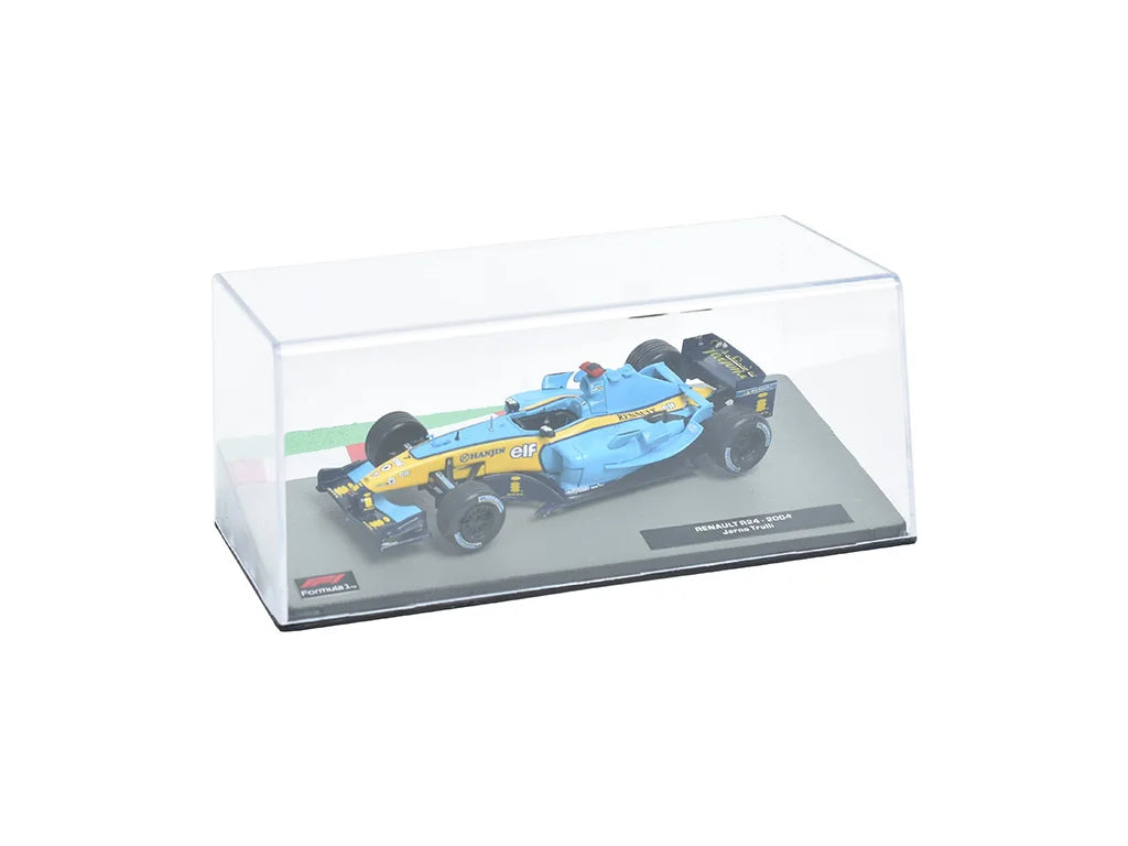 Formula 1 Renault R24 2004 Jarno Trulli cu vitrina plexiglass - 1/43 Edicola