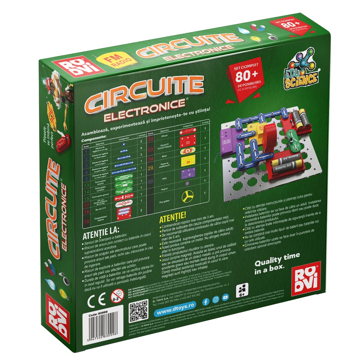 Joc Educational cu Circuite Electronice 80+ de Exercitii cu Radio FM