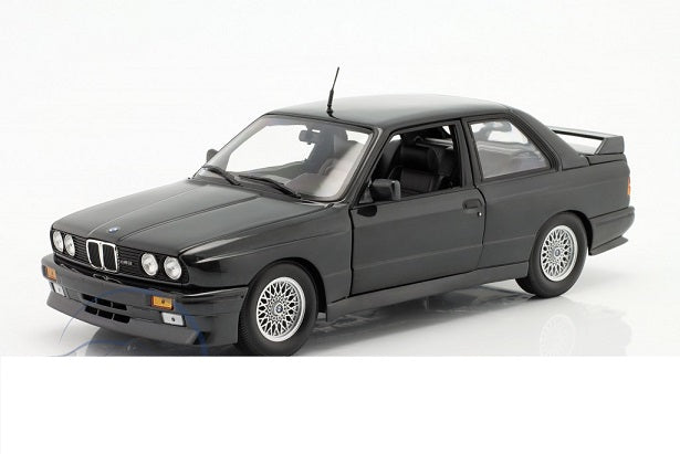 BMW M3 E30 Street 1987 negru metalic - 1/18 Minichamps