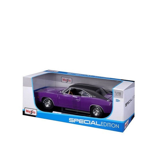 Dodge Charger R/T 1969 mov/negru - 1/18 Maisto