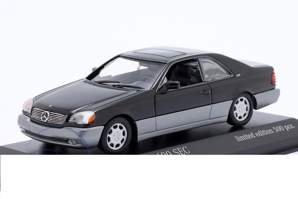 Mercedes-Benz 600 SEC 1/500pcs cu vitrina plexiglass - 1/43 Minichamps