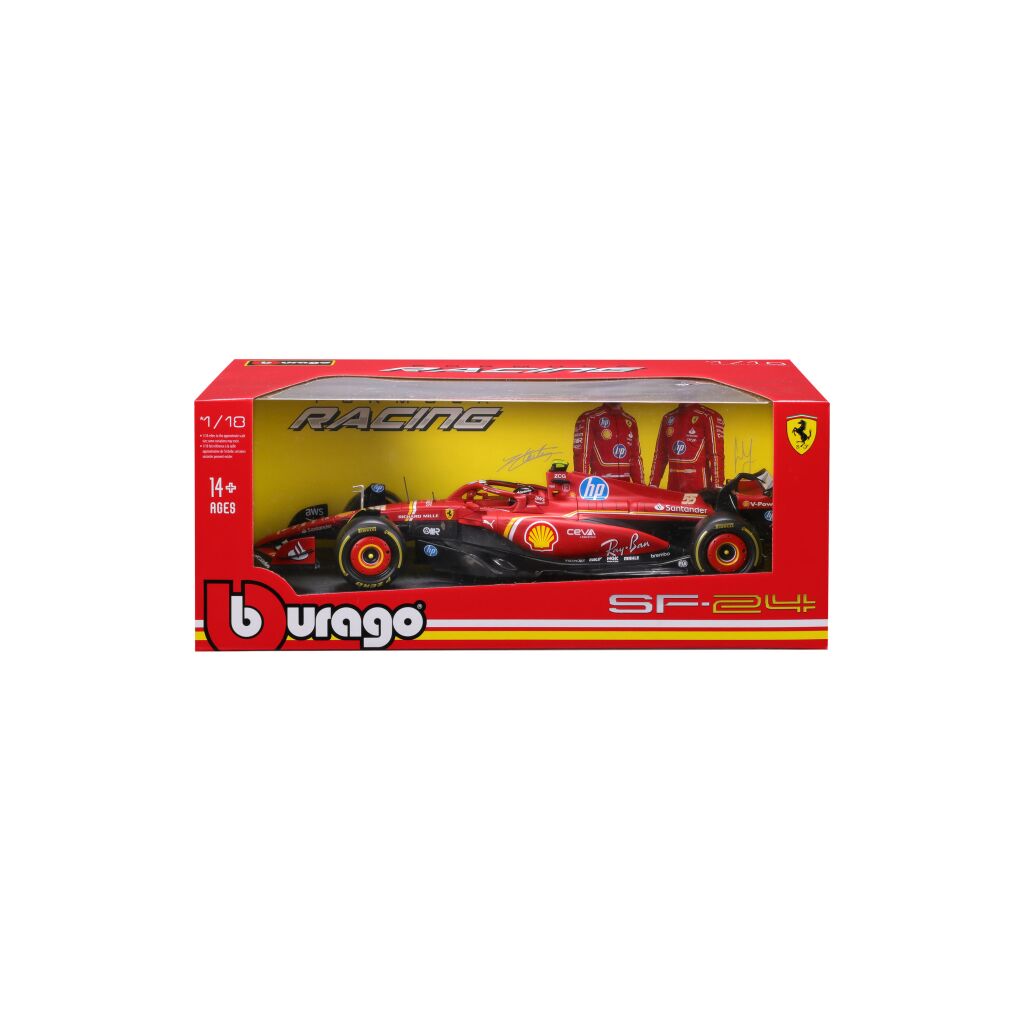 Formula 1 SF-24 Carlos Sainz #55 - 1/18 Bburago