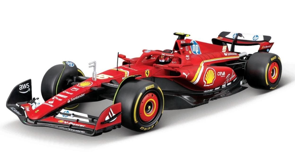 Formula 1 SF-24 Carlos Sainz #55 - 1/18 Bburago