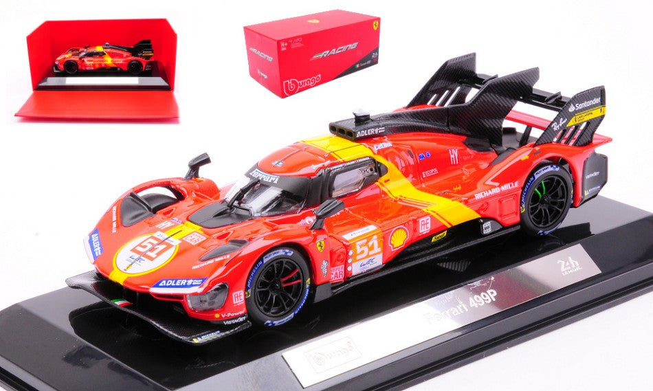 Ferrari 499P 2023 #51 cu vitrina plexiglass - 1/43 Bburago Signature
