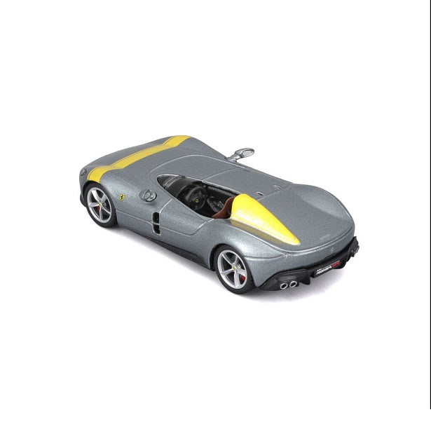 Ferrari Monza SP1 gri/galben cu vitrina plexiglass - 1/43 Bburago Signature
