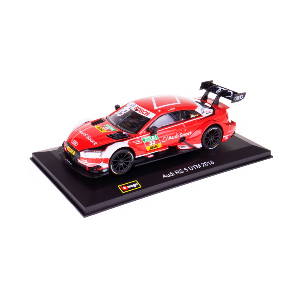 Audi Rs5 Dtm 2018 cu vitrina plexiglass - 1/32 Bburago