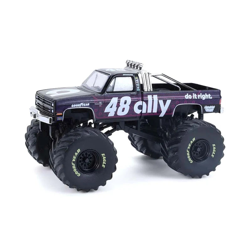 Monster Truck Chevrolet Silverado 1984 Hendrick Motorsports #48 - 1/64 Greenlight