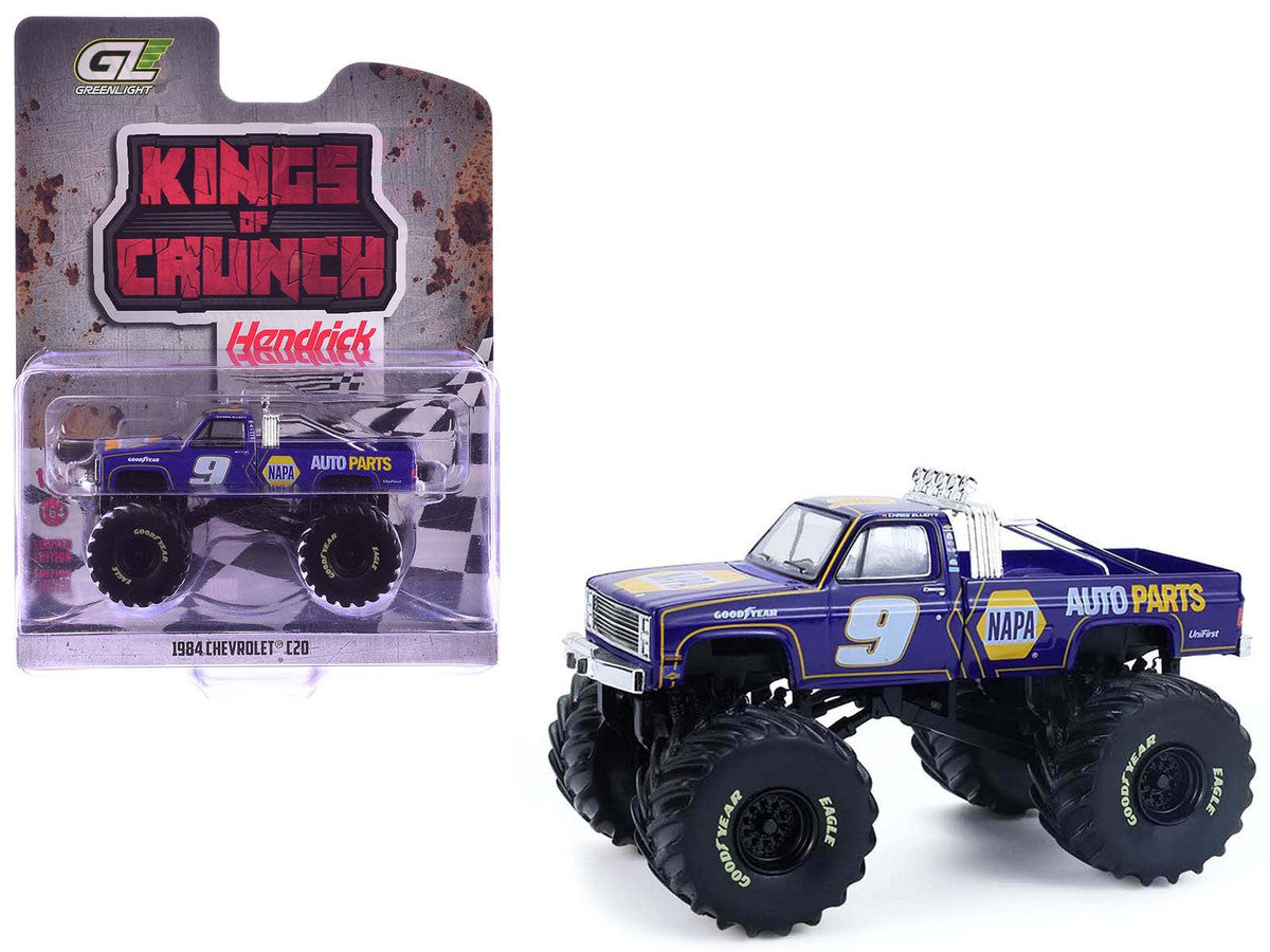 Monster Truck Chevrolet C20 1984 Hendrick Motorsports #9 - 1/64 Greenlight