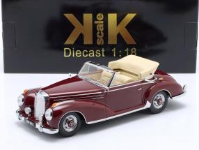 Mercedes 300 SC Cabriolet 1957 visiniu/crem - 1/18 KK-Scale