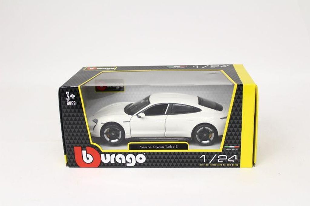 Porsche Taycan Turbo S alb - 1/24 Bburago