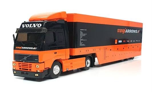 Camion Volvo FH12 Arrows Formula 1 2000/01 Team Transporter portocaliu/negru - 1/43 Ixo