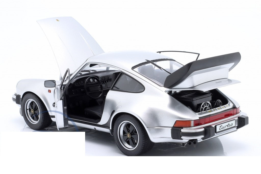 Porsche Turbo 930 (Argintiu) - 1/12 SCHUCO