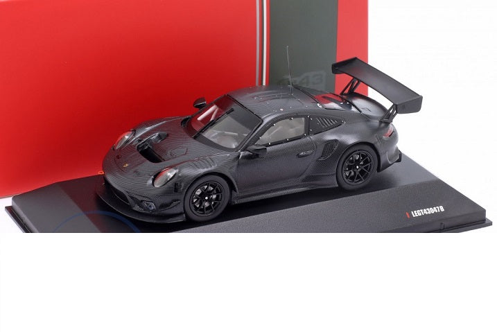 Porsche 911 GT3 R 2019 negru cu vitrina plexiglass - 1/43 Ixo Models