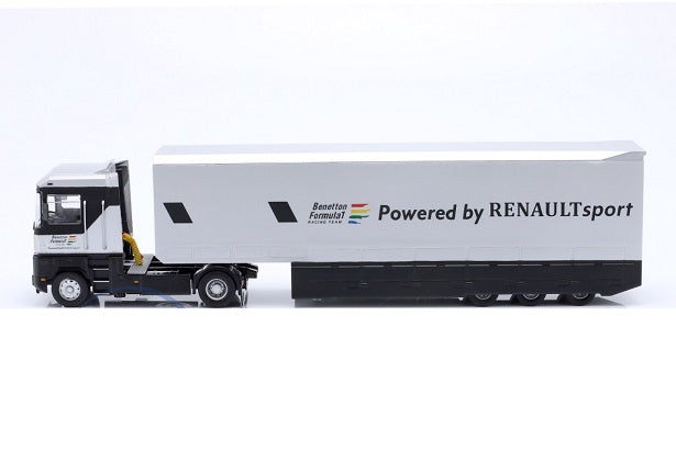 TIR Renault Magnum TR350 Benetton Formula 1 Team Transporter - 1/43 Ixo