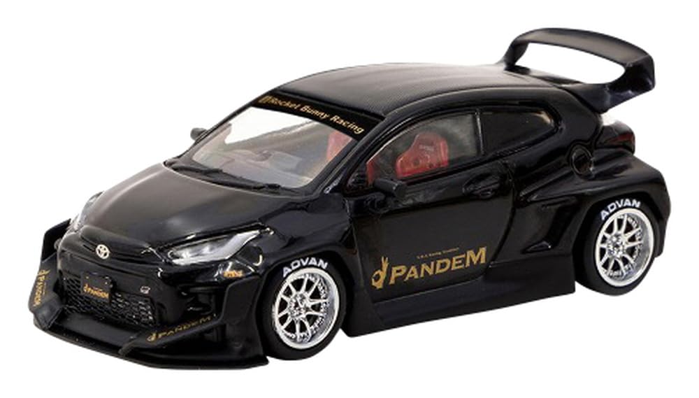 Toyota GR Yaris Pandem cu vitrina plexiglass - 1/64 Tarmac